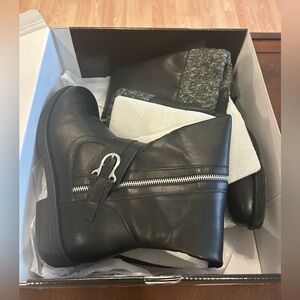 Torrid Black Sweater Top Knee Boots